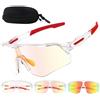 Utensilsto Occhiali da ciclismo da uomo, auto-coloranti, occhiali da sole per uomo e donna, UV 400, con fascia per la testa, per bicicletta, sport, per la corsa, mountain bike, escursionismo, pesca