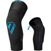 Seven iDP Ginocchiere 7iDP Transition, Leggere e Protettive per MTB, Enduro e Trail Riding, Nero/Blu (M)