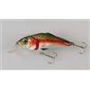 StrikePro Minnow Trota Testa Snodata Esca Artificiale Pesca Spinning Trote Black Bass - Amo per Pesca - 1 Pezzo - 5cm - Rosso o Verde
