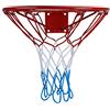 KIMET HangRing Canestro da basket con anello e rete, qualità e sicurezza testate, dimensioni: ø 45 cm e 37 cm (a scelta), KIMET 37, 45