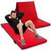Marbo Sport Materassino pieghevole stabile con chiusura a strappo 180 x 60 x 5 cm rosso