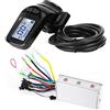 Caredy Controller Motore brushless, 36V 350W Kit Scooter Elettrico brushless Scooter Elettrico con Kit Pannello LCD per Bicicletta elettrica, Scooter, ECC