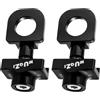GIONAR 2 tendicatena per bicicletta, assi da 10 mm, in lega di alluminio, tendicatena per bici Fixie BMX, tendicatena Singlespeed, 3/8, nero