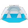 Wolfwise Tenda da spiaggia per 6-7 persone Quick Up UPF 50+, Tenda Parasole Familiare Portatile con Veranda Estesa, ideale per famiglia, campeggio e aperto, 280×145x145cm(110 x57x57 IN), Verde menta