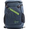 Smemoranda Zaino tecnico Smemoranda ECO blu zip verde con maxi tasca frontale, tasca interna porta pc/tablet