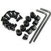 RimFly Viti MLOK Set 10 unità + 10 Dadi + Chiave a brugola Kit KeyMod e T-UTS bulloni per Airsoft e Accessori per Fucile Accessori Rail Picatinny e Weaver Armi Tattiche Caccia al mirino