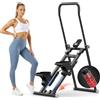 Y-RAIN Stair Stepper Pieghevole, Stair Climber Stairmaster Regolabile, Stepper per la Casa con Resistenza Regolabile a 3 Livelli e schermo LCD
