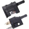 Generic Connettore per tubo del carburante maschio da 1/4 + femmina da 5/16, giunto di ricambio per tubi del serbatoio per motori fuoribordo Yamaha, raccordi per motori fuoribordo