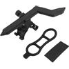 Vasiumic Cavalletto regolabile per cerchi bici, portatile, strumento di riparazione per ruote di bici, con regolazione a vite e fasce in gomma siliconica (nero)