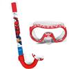 ARDITEX Set snorkeling per bambini con maschera e boccaglio Spiderman Marvel - Maschera regolabile 14x20,5x11 cm, tubo 33 cm, dai 3 anni, ideale per mare piscina e vacanze