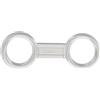 Generic Clip per boccaglio da snorkeling, supporto per tubo, fissaggio alla cinghia, accessori per immersioni, portatile, a sgancio rapido, unisex (trasparente a forma di 8)