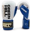 Green Hill Legend, Guanti da Boxe Guantoni Pugilato Unisex-Adulto (Bianco/Blu, 16 oz)
