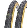 ECOVELO 2 Copertoni Deestone 700 x 35 C (37-622) Nero Para Per City Bike, Trekking, Bicicletta Stradale