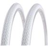 ECOVELO 2 COPERTONI 26 X 1 3/8 (37-590) X BICI CITYBIKE STRADALE BICICLETTA ADULTO VINTAGE OLANDA COLORE BIANCO