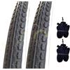 Deestone EBA24BND 2 COPERTONI BIANCONERI + 2 Camera d'Aria 24 X 1.75 (47-507) City Bike Bici GRAZIELLA