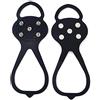 LICHENGTAI Universal Non-Slip Gripper Spikes, Ramponi da Arrampicata, Ice Tacchetti Trazione Antiscivolo su Scarpe, Ramponi da Ghiaccio Antiscivolo, Stivali Neve Ghiaccio Ramponi Tacchetti Spikes