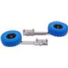 HazLope Ruota di Halage Barca, carrello di messa ad acqua pneumatica in acciaio inox, ruota Transom carico pesante 150 kg con pneumatico in schiuma 25 cm, accessorio universale per barca gonfiabile appendice