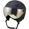 harayaa Casco da Snowboard con Visiera per Invernali, Nero, M