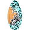 Baoblaze Skimboard Skimboard in Legno Skimboarding 35 Pollici Sport Acquatici Tavola da Surf Spiaggia Sand Board per Ragazzi Ragazze Adolescenti Adulti, Faccia di