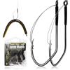 Dovesun Senza Erbacce Amo da Pesca, Wacky Rig Ami da Pesca 30 Pz Professionale V Pesce Gatto | Basso Ganci Spinato per Acqua Dolce Acqua Salata 3/0