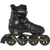 RAVEN Expert Inline Pattini in linea per bambini e adulti regolabili (nero, 43-46 (28-30,5 cm)
