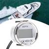 SustVita Weatherproof Depth Sounder, 12V Anti Fog and Weatherproof Depth Finder, 100m Range, Boat Depth Finder with Transducer and 10m Cable, White Backlight for Fishing and Yachts