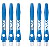 RED DRAGON DRX Coated Aluminium Short Blue Logo Dart Stems (Shafts) - 2 Sets per Pack (6 Stems in Total)