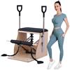 XQIDa durable Sedia da Pilates Combo Chair con pedali divisi e maniglie Yoga Fitness Trainer Pilates Reformer Machine,Attrezzatura Pilates,Perfetta per l'uso domestico e l'allenamento in palestra e Nero