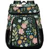 CHIFIGNO Zaino termico colorato con fiori isolato Borsa per il pranzo zaino di grande capacità per le donne uomini campeggio escursionismo spiaggia picnic lavoro college ufficio
