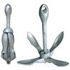 BTK Ancora ad Ombrello Pieghevole in Acciaio Fuso zincato Perfettamente Bilanciata da 0.7 kg - 1.5 kg - 2.5 kg - 3.2 kg - 4.0 kg - 6 kg - 12 kg per Barca Ancoraggio (3,2 kg)