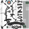 ZSHJGJR Set Arco Compound 20-70lbs regolabile 320fps Arco da tiro Arco da caccia Arco compound per principianti professionale adulti arco compound Arco da tiro con frecce