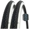 Generico COPPIA COPERTONI BICI DONNA 26 X 1 3 8 BIANCO NERO 37 590