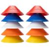 Fitness Health 50 Marker Saucer Cones - Fatto con plastica di Alta qualità - Colore Rosso, Blu, Bianco, Arancione e Giallo - Adatto per l'agilità, Gioco di Piedi, Rugby, Calcio, Hockey Allenamento