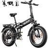 VARUN Bici Elettrica Pieghevole, Bicicletta Elettrica da 48V 13Ah Batteria Rimovibile, 60-120Km Range, 20''x4.0'' Fat Tire EBike, Adatto per Vari Terreni 7 Velocità Bici Elettrica Uomo