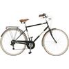 Via Veneto Bazam - Bicicletta Uomo Malagueta Man 28", Cambio a 6 Velocità, Taglia 52, Verde Borghese, City Bike Retrò Vintage in Acciaio | VV619M
