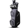 Callaway Golf Reva Peach 2026 Set Completo Donna 11 Pezzi, Grafite Lady, Standard Nero/Charcoal)