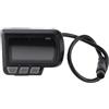 Luocute Display LCD per Bici, 24 V 36 V 48 V 60 V Impermeabile, ABS Leggero, con Display velocità Alimentazione USB, Interfaccia Faro, Pannello Bici Elettrica Versatile per Manubrio da