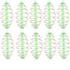 VGEBY Mangiatoia da Pesca, 10 Pezzi Spring Coil Inline Method Feeder Metal Bait Attrezzatura da Pesca(S) Attrezzi e accessori per la pesca