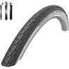 maxxi4you 1 x Schwalbe RoadCruiser Active K-Guard bianco/Reflex 42-622 (28 x 1,60) con leva per pneumatici maxxi4you
