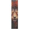 KAAVIYO Simpatico Leone Artistico con Animali Modello Griptape per Skateboard Grip Tape Autoadesivo Antiscivolo per Longboard Adesivi Grip(9x33in,44x10in 1pcs)