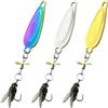 lyanny Spinner - Set di 3 esche da, per pescatori in stagno, lago, fiume, acqua