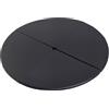 HOMCOM Tappeto per Pole Dance Ballo Ginnastica Antiscivolo Pieghevole per Casa Palestra in PVC EPE Nero Ф150x5cm