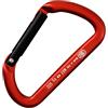 KONG Mini D inioschettone Alluminio-anodizzato Moschettone, Adulti Unisex, Rosso/Nero (Multicolore), 80 mm