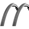 ECOVELO 2 Copertoni 700 X 28; 28 x 1 5/8 1/8 (28-622); 28 x 1.10 Neri per City Bike, Stradale, Trekking | Pneumatici Stradali Neri in Gomma Bici