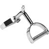 Gorilla Sports® Maniglia Parallela - con Impugnatura Doppia, Zigrinato, in Acciaio Cromato, Carico Massimo 200kg - Staffa Larga Pulley, Attacco per Cavo, Maniglia da Allenamento, Palestra