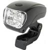 On Bike Fanale Anteriore Con 5 LED Bianchi | Luce Bici Alta Luminosità Con 2 Modalità Fisso E Lampeggiante | Attacco Universale Al Telaio O Portapacchi Con Batterie Incluse