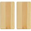 PROJECT OF WOOD Blocco yoga 23 x 12 x 7,5 cm blocchi di legno per yoga pilates stretching e meditazione naturale ecologico supporto stabile per l'allenamento legno di pino - 2 pezzi