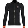 Solinder Muta da donna in neoprene, 3 mm, a maniche lunghe, in neoprene, top caldo con cerniera, per surf, nuoto, snorkeling, kayak