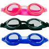 AQASKIN Occhialini Nuoto Professionale Modello COMFORT - SCONTI QUANTITÀ - Anti-Perdita - Piscina e Mare per Adulti e Bambini, Ponte Nasale e Fascia Elastica Regolabili. (Quantità 1 pz., Nero)