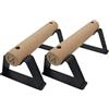 Wild Dynamics Parallele da Calisthenics Antlettes V2 in Legno e Acciaio | Parallettes Antiscivolo per Push Up, Handstand, L-Sit e Planche | Allenamento a Corpo Libero